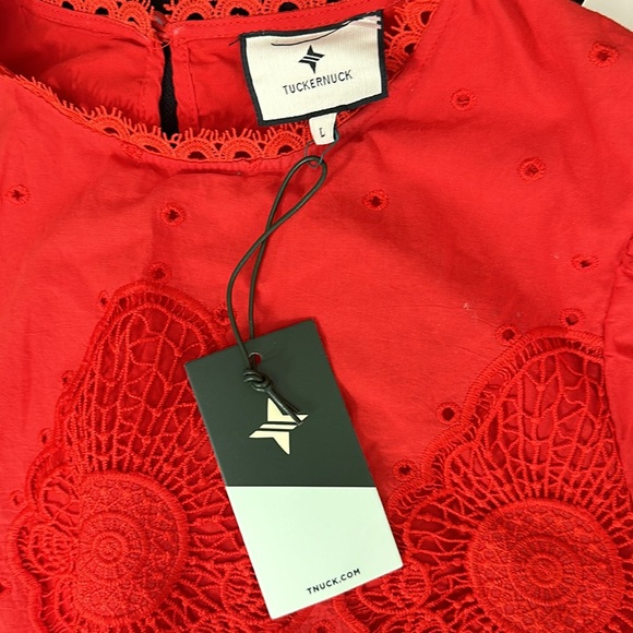 TUCKERNUCK Red Catalina Dress LARGE - Picture 12 of 12
